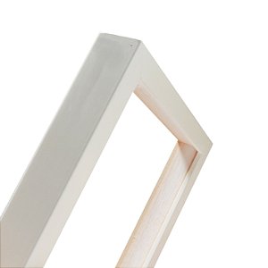 Moldura Para Tela Painel Branca 0003 - Caixa Alta
